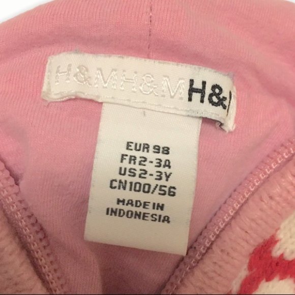 H&M Hearts & Stripes zipper sweater hoodie - Picture 4 of 6